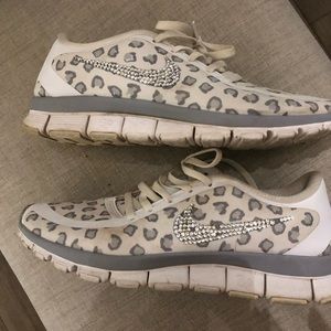 Womens Nike Free 5.0 leopard shoes